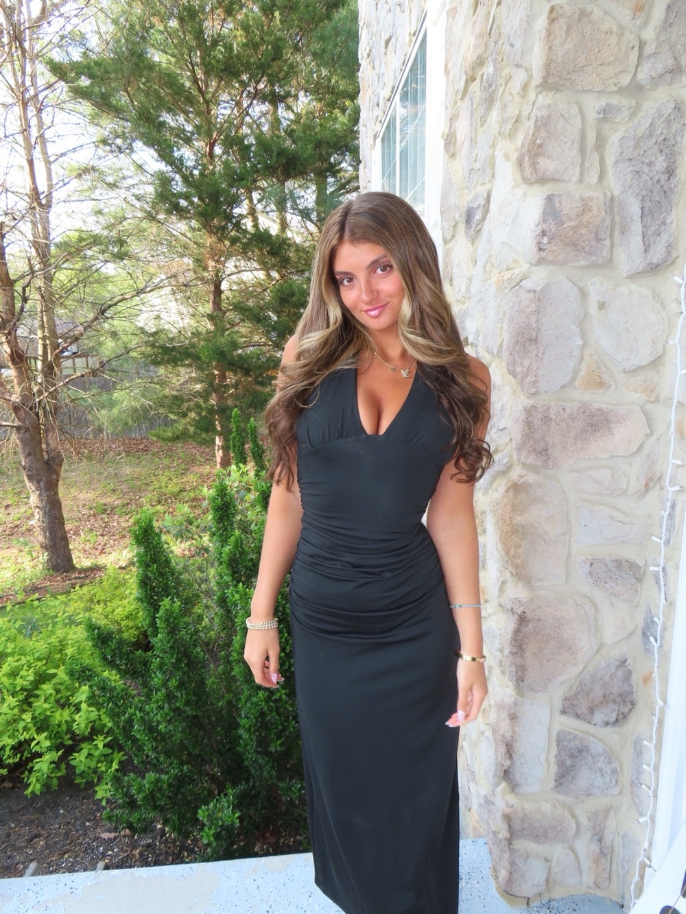 Elegant Black Halter Maxi Dress - Classic Evening Wear